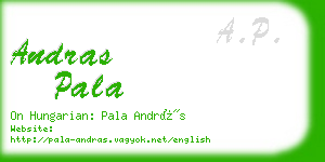 andras pala business card